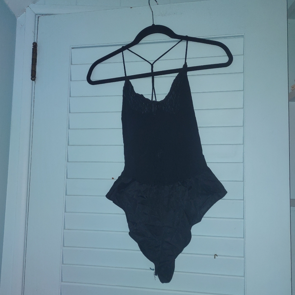 vintage sexy lacy bodysuit with skirt from cira size medium